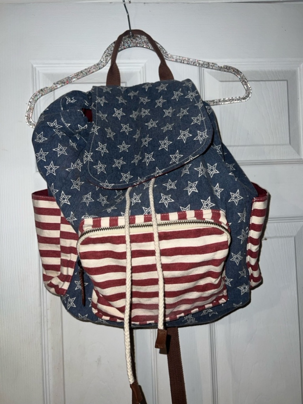 Quagga red white & blue Backpack